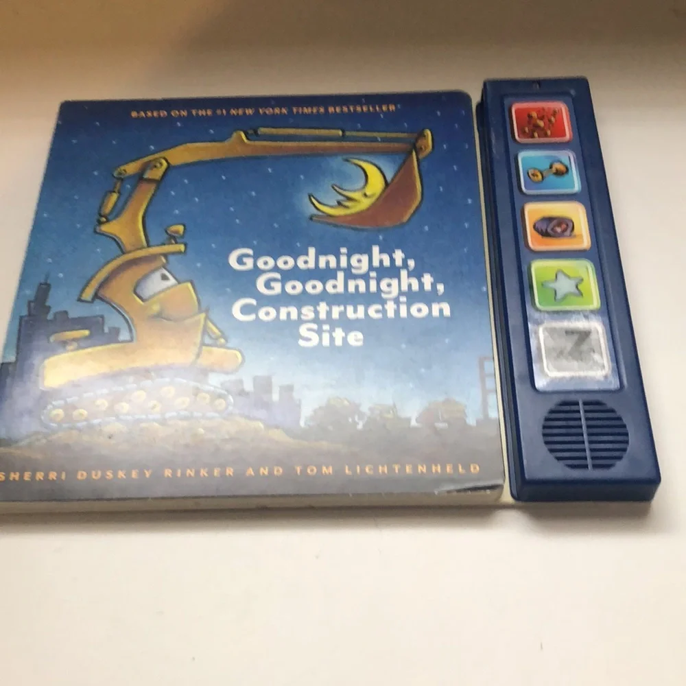 Goodnight, Goodnight Construction Site Hardcover Board Book With Sound Buttons